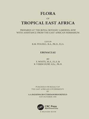 cover image of Flora of Tropical East Africa--Ebenaceae (1996)